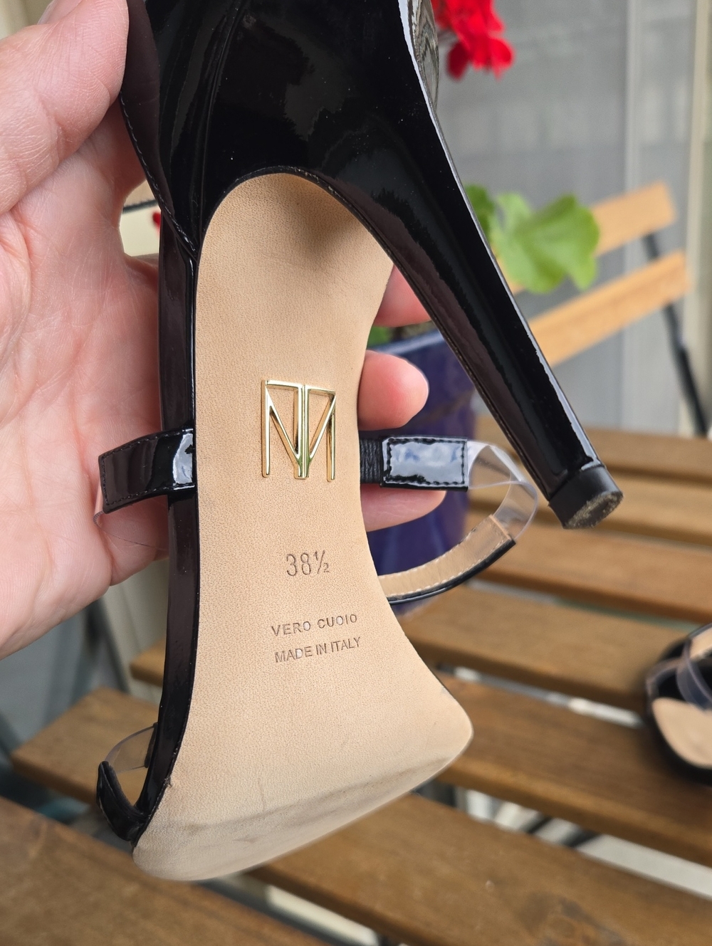 Tamara Mellon Frontline 75 Black Patent Clear Heels  Womens EU 38.5 - Picture 11 of 16